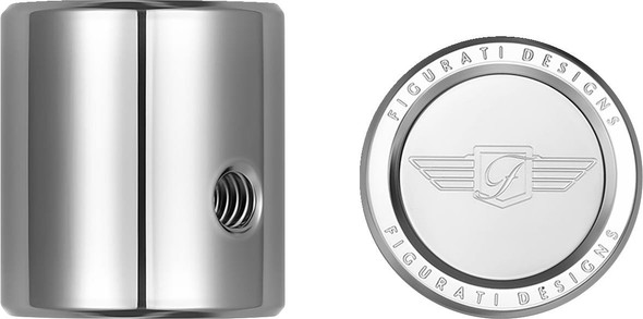 Figurati Designs - FD01-HTSC-SS - Heel-Toe Shifter Cover - Logo - Stainless Steel