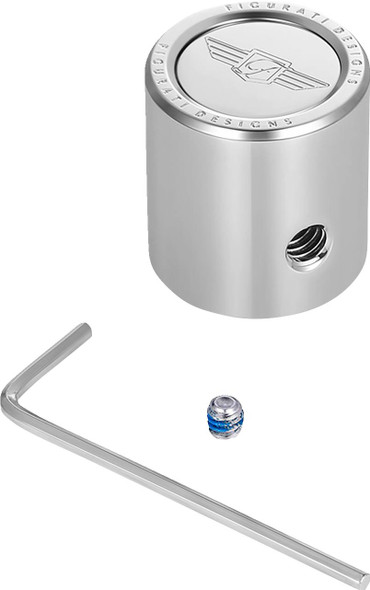 Figurati Designs - FD01-HTSC-SS - Heel-Toe Shifter Cover - Logo - Stainless Steel