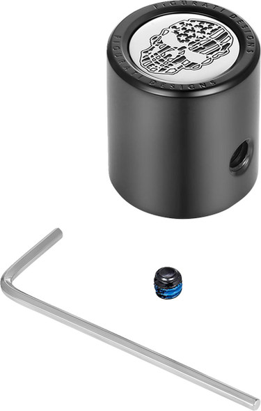 Figurati Designs - FD27-HTSC-BLK - Heel-Toe Shifter Cover - American Flag Skull - Black