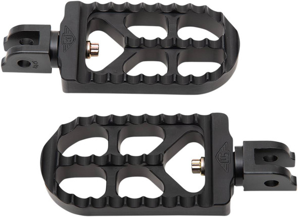 Joker Machine - 08-56-6B - Serrated Footpegs - Black - Long