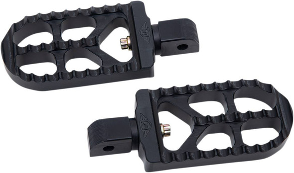 Joker Machine - 08-56-7B - Serrated Footpegs - Black - Long