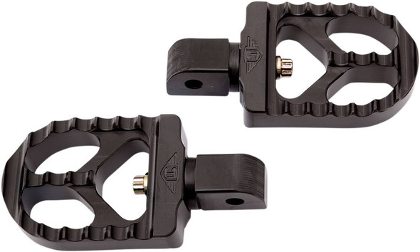 Joker Machine - 08-57-7B - Serrated Footpegs - Black - Short