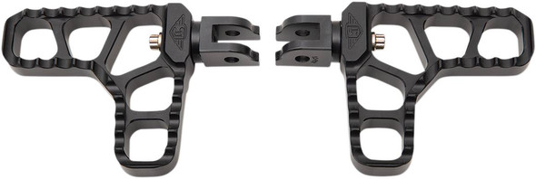 Joker Machine - 08-62-6B - Serrated Heel Pegs - Black - Harley-Davidson