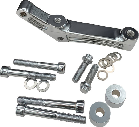 Hawg Halters - FBRMMC-108 - Radial Caliper Mount Adapter Kit - Chrome