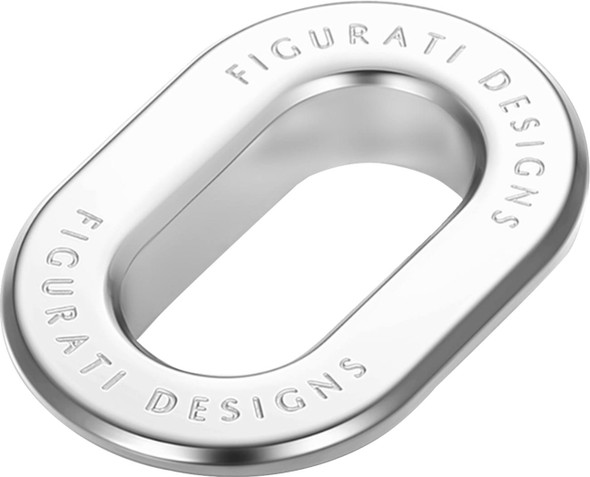 Figurati Designs - FD60-ANTRG-SS-LT - Antenna Ring - Left Rear Fender - Smooth - Chrome