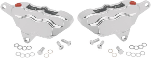 Hawg Halters - FKDDCC550 - 4-Piston Caliper - Dual Disc - Front - Chrome