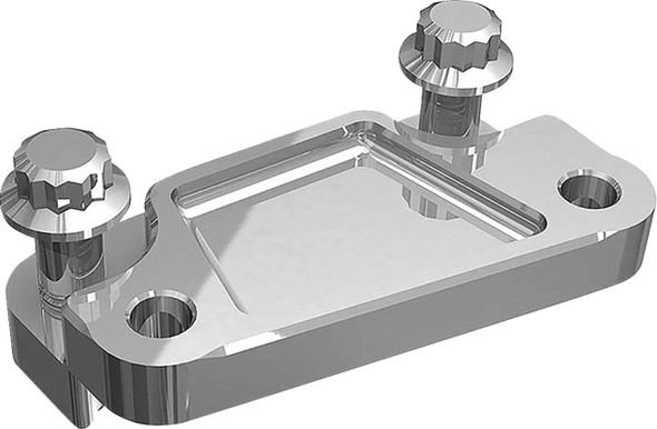 Hawg Halters - FBAXCC-13LH - Axial Caliper Mount Adapter Bracket - Chrome