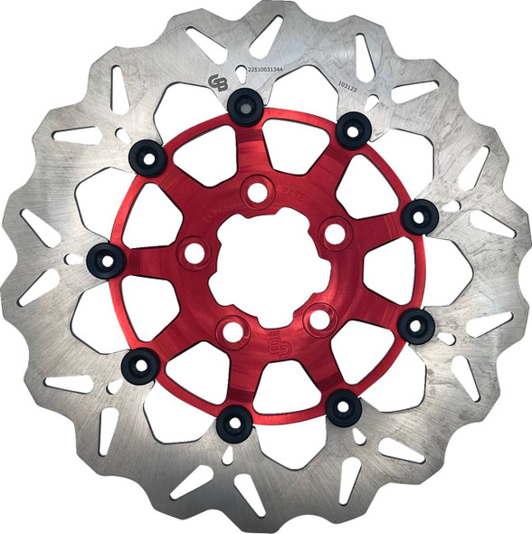 Gbrakes - DF681CW-R - Brake Rotor - Rear - Red