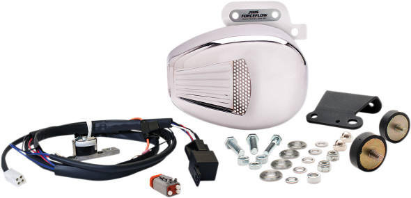 Jims - 5469 - Forceflow Cylinder Head Cooler Kit - Chrome - M8 Touring