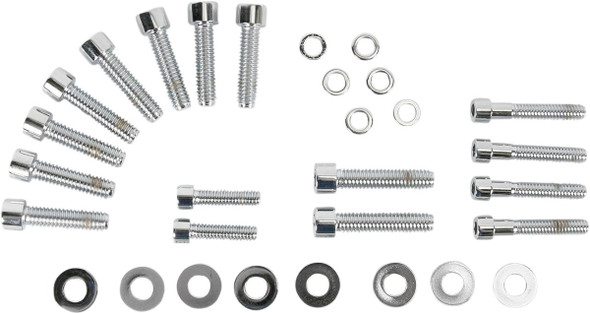 Gardner-Westcott - P-10-12-07 - Bolt Kit - Transmission Side Cover - Socket-Head - Chrome Gardner-Westcott - P-10-12-07 - Bolt Kit - Transmission Side Cover - Socket-Head - Chrome