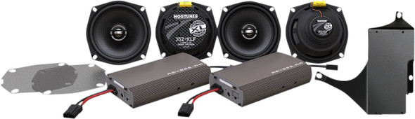 Hogtunes - RG ULTRA KIT-XL - Dual Amp/Speaker Kit - Road Glide