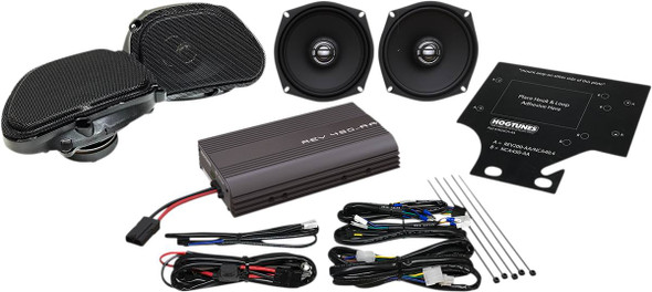 Hogtunes - REV 450 RGU KIT-AA - 200 W Amp/Speaker Kit - FLTR