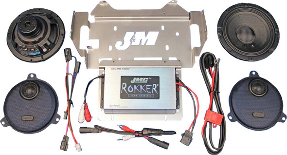 J & M - RKT6-400HC14 - 400 W 2-Channel Amplifier/Speaker Kit - '14-'23 FLHX/FLHTK/FLHCUTG