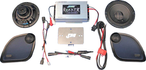 J & M - RKT6-400HR15 - 400 W 2-Channel Amplifier/Speaker Kit - '15-'23 FLTRX/FLTRU/RG3
