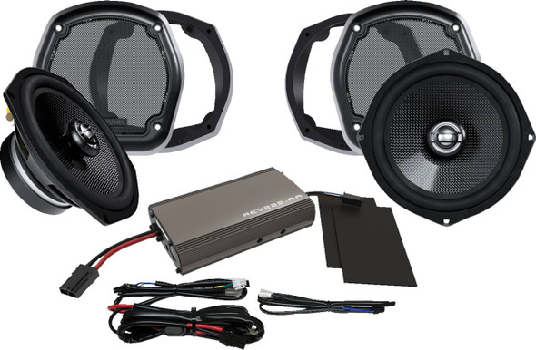 Hogtunes - 702-XL AMP KIT - Amplifier/Speaker Kit - 225 W - Lower Fairing