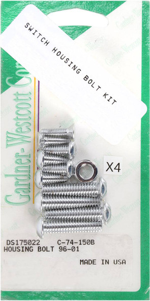 Gardner-Westcott - C-74-150B - Bolt Kit - Switch Housing - Socket-Head - Chrome Gardner-Westcott - C-74-150B - Bolt Kit - Switch Housing - Socket-Head - Chrome