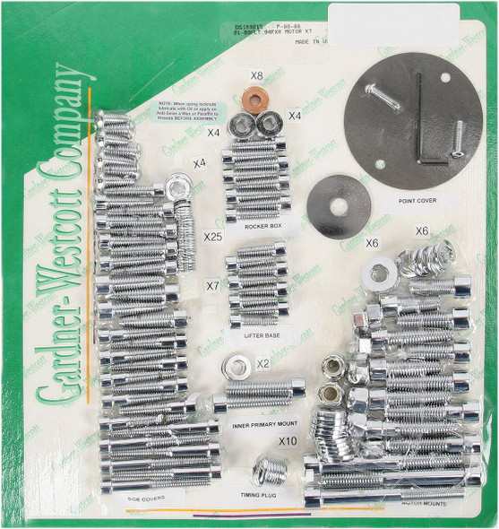 Gardner-Westcott - P-88-99 - Bolt Kit - Motor Set - Socket-Head - FXD
