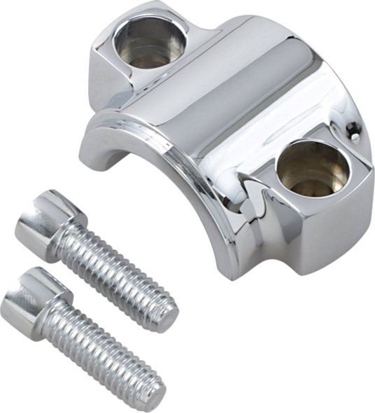 Klock Werks - KWS-01-0010-C - Axle Cap - Lower Fork Leg - Chrome