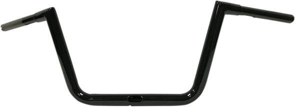 La Choppers - LA-7312-61B - 1-1/4" Hefty Twin Peaks Handlebar - 10" - Black