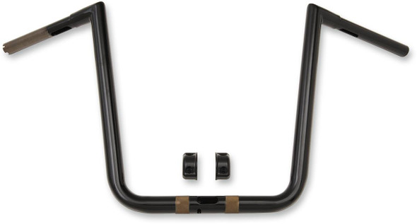 La Choppers - LA-7312-66B - 1-1/4" Hefty Twin Peaks Handlebar - 16" - Black