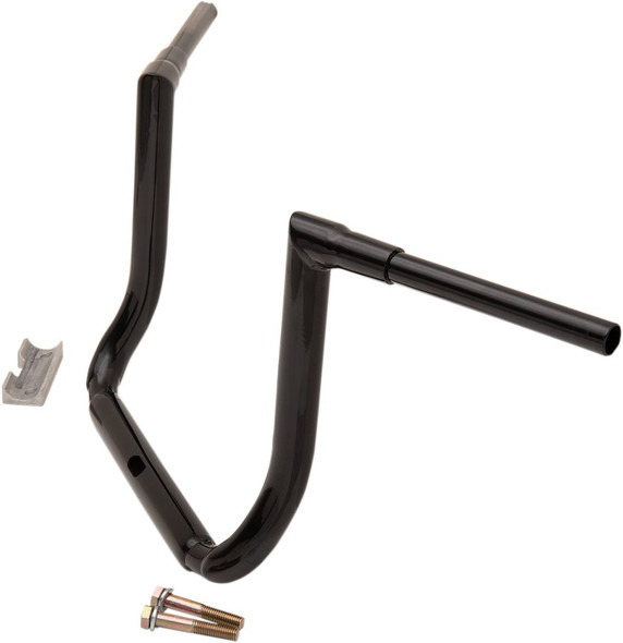 La Choppers - LA-7365-14B - 1-1/2" Grande Twin Peaks Touring Handlebar - 14" - Black