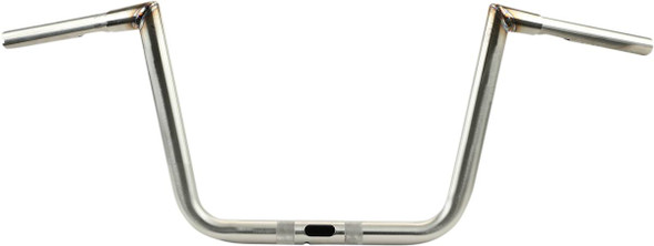 La Choppers - LA-7312-61SS - 1-1/4" Hefty Twin Peaks Handlebar - 10" - Stainless Steel