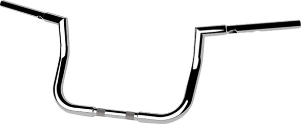 La Choppers - LA-7367-10 - 1-1/4" Twin Peaks Touring Handlebar - 10" - Chrome