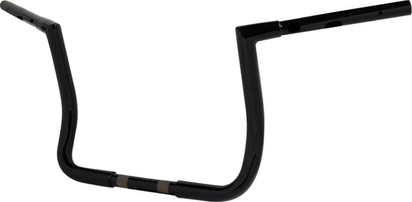 La Choppers - LA-7367-12BW - Pre-Wired Twin Peaks Handlebar - 1-1/4" x 12" - Black
