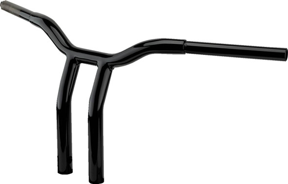 La Choppers - LA-7369-12B - One-Piece Kage Fighter Handlebar - Pullback - 12" x 1-1/4" - Black