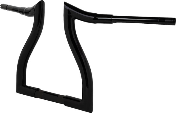 La Choppers - LA-7316-12BW - Pre-Wired Hammerhead Handlebar - 12" - Black