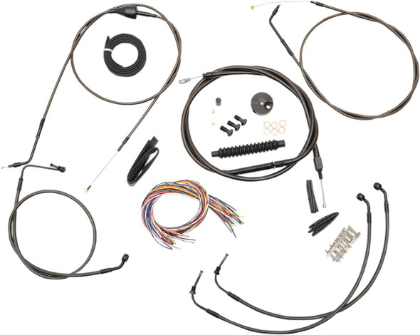 La Choppers - LA-8005KT2B-16M - Complete Midnight Braided Cable Kit - 15"-17" Handlebars - '07 FLH La Choppers - LA-8005KT2B-16M - Complete Midnight Braided Cable Kit - 15"-17" Handlebars - '07 FLH