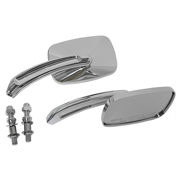 HardDrive - Rectangular Custom Die Cast Mirror - Chrome