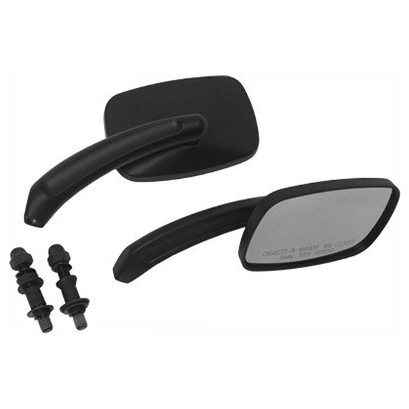 HardDrive - Rectangular Custom Die Cast Mirror - Black