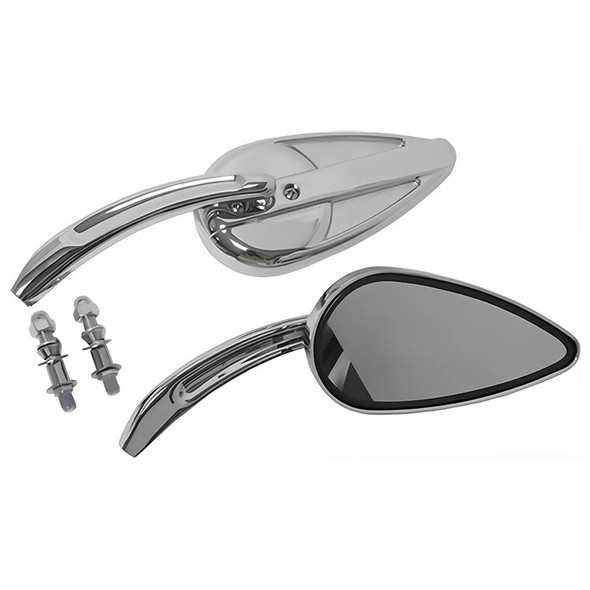 HardDrive - Vintage Style Custom Die Cast Mirror - Chrome