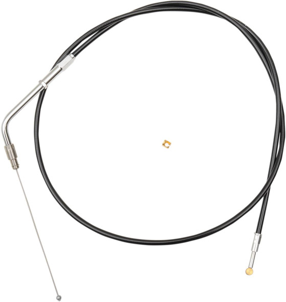 La Choppers - LA-8100TH08B - Black Vinyl Braided Handlebar Throttle Cable - Mini - Softail