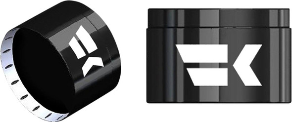 Khrome Werks - 500130 - Turbine Grips - Air Cushion - TBW - Black