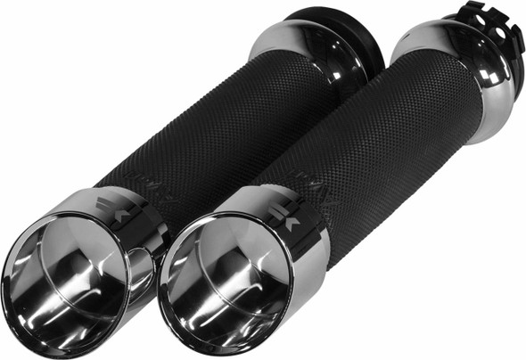 Khrome Werks - 500260 - Edge Grips - Custom Contour - Cable - Chrome