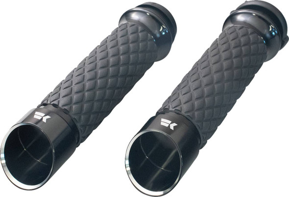 Khrome Werks - 500310 - Edge Grips - Custom Contour - Diamond - Black