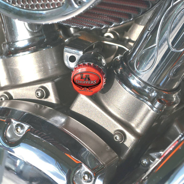 La Choppers - LA-7608-01 - Bottle Cap Choke Cable Knob