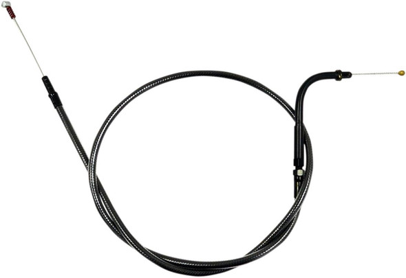 La Choppers - LA-8005ID16M - Midnight Braided Handlebar Idle Cable - 15"-17" - Touring