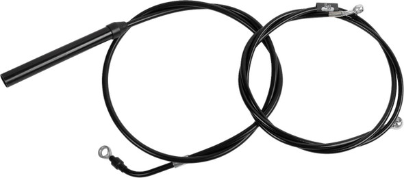 La Choppers - LA-8062KT-16B - Standard Black Vinyl Handlebar Cable/Brake Line Kit - 15"-17" Ape Hangers - '21-'22 FLH La Choppers - LA-8062KT-16B - Standard Black Vinyl Handlebar Cable/Brake Line Kit - 15"-17" Ape Hangers - '21-'22 FLH