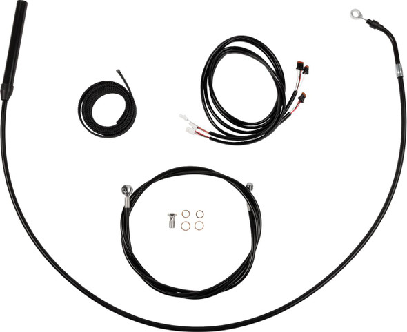 La Choppers - LA-8062KT3-16B - Complete Plug-and-Play Cable Kit - Upper - 15" - 17" Handlebars - '21-'22 FLH - Black La Choppers - LA-8062KT3-16B - Complete Plug-and-Play Cable Kit - Upper - 15" - 17" Handlebars - '21-'22 FLH - Black