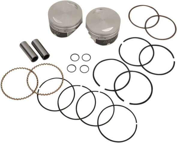 Kb Performance - KB348.010 - Piston Kit - 3.875" +0.010" - 9.3:1 CR - 95" Twin Cam Big Bore