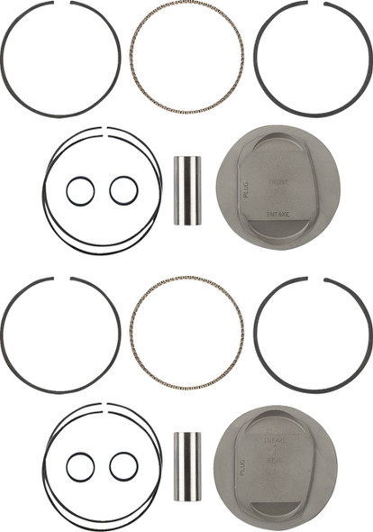 Kb Performance - KB661LCA.STD - Piston Kit - 4.00" Standard - 10.0:1 CR - 96"-103" Twin Cam Bored to 110 ci w/SE 95 cc Heads