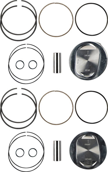 Kb Performance - KB662LCA.STD - Piston Kit - 4.125" Standard - 10.0:1 CR - 96"-103" Twin Cam Bored to 117 ci w/SE 95 cc Heads