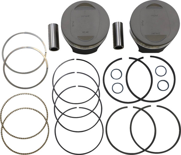 Kb Performance - KB662LCA.010 - Piston Kit - 4.125" +0.010" - 10.0:1 CR - 96"-103" Twin Cam Bored to 117 ci w/SE 95 cc Heads