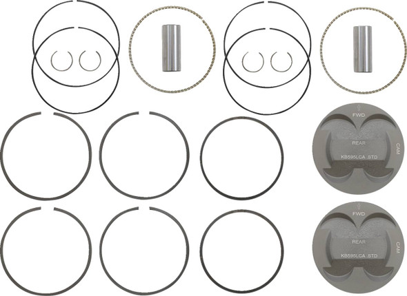 Kb Performance - KB595LCA.STD - Piston Kit - 4.250" Standard - 11.8:1 CR - 124" Big Bore - 107" M8 Kb Performance - KB595LCA.STD - Piston Kit - 4.250" Standard - 11.8:1 CR - 124" Big Bore - 107" M8