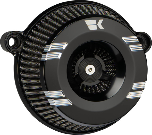 Khrome Werks - 250200 - Instigator Air Cleaner - Klassic - Black - Twin Cam