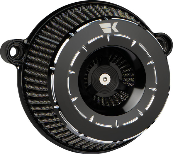 Khrome Werks - 250210 - Instigator Air Cleaner - Tracer - Black - Twin Cam