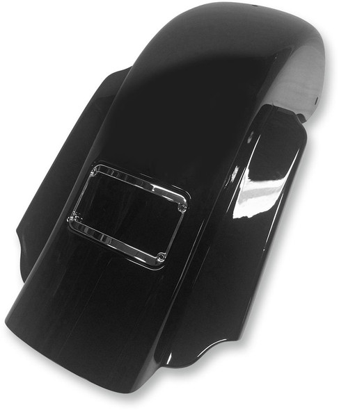 Klock Werks - KWF-01-0304 - The One Rear Fender - Frenched - Black - Steel